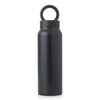 24Oz Insulated Water Bottle with Phone Mount Durable Leakproof Stainless Steel Sports Bottle for Outdoor Trip Household Camping